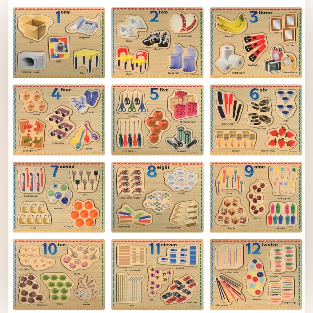 ✨NEW✨ Kaplan Puzzleworks Numbers Puzzles 1-12
